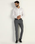 Slim Fit B-91 Formal Navy Printed Trouser - Enzo