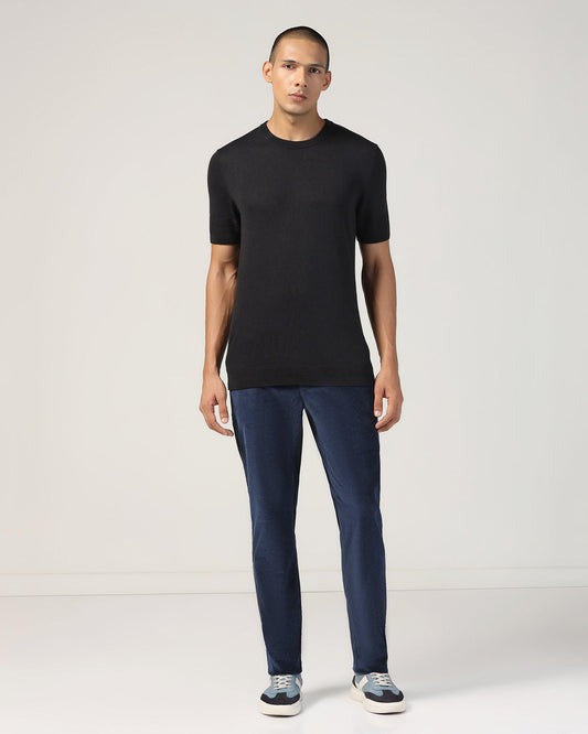 Slim Comfort B-95 Corduroy Teal Solid Khakis - Magna