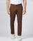 Slim Comfort B-95 Casual Brown Solid Khakis - Marico