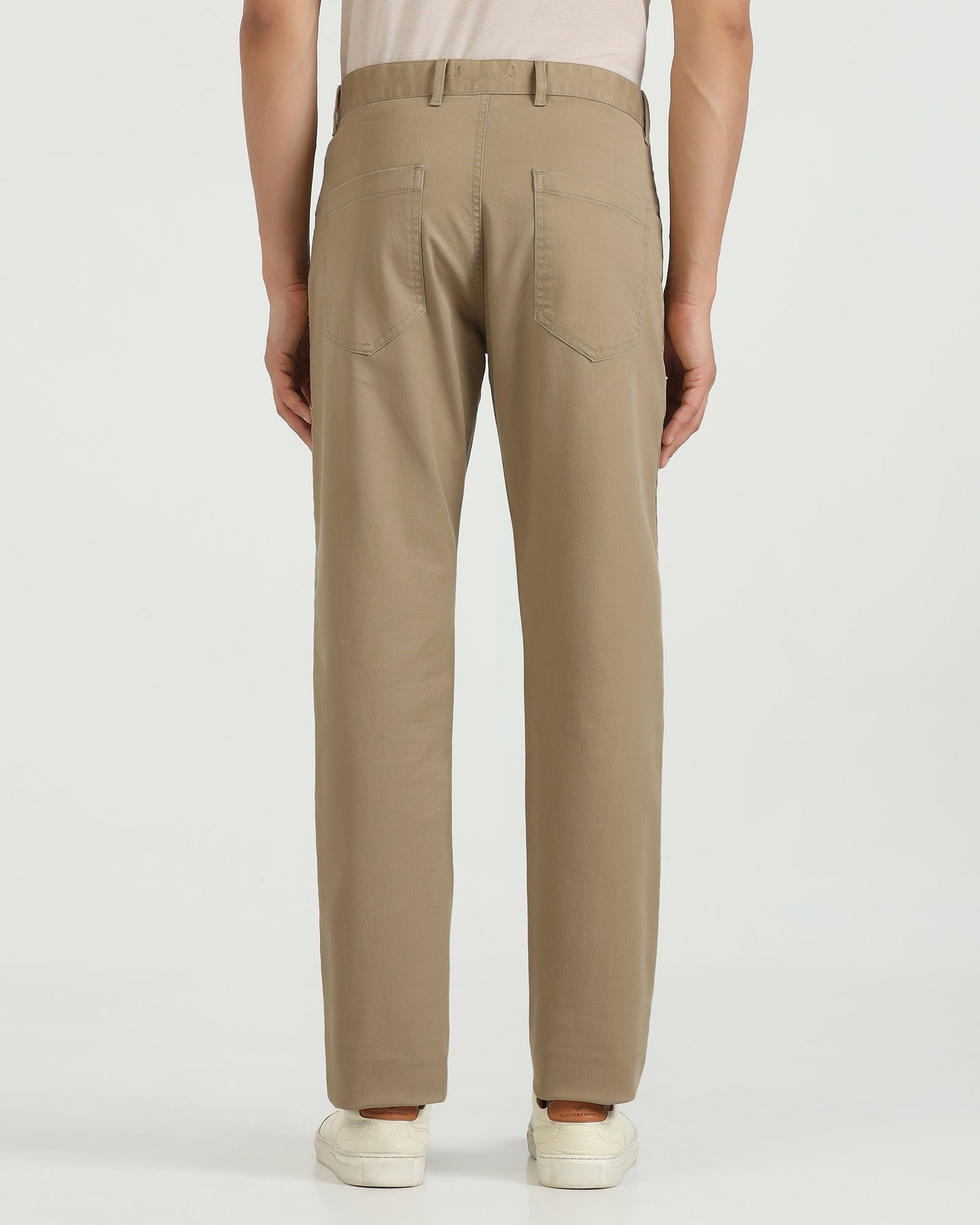 Slim Comfort B-95 Casual Khaki Solid Khakis - Silvet