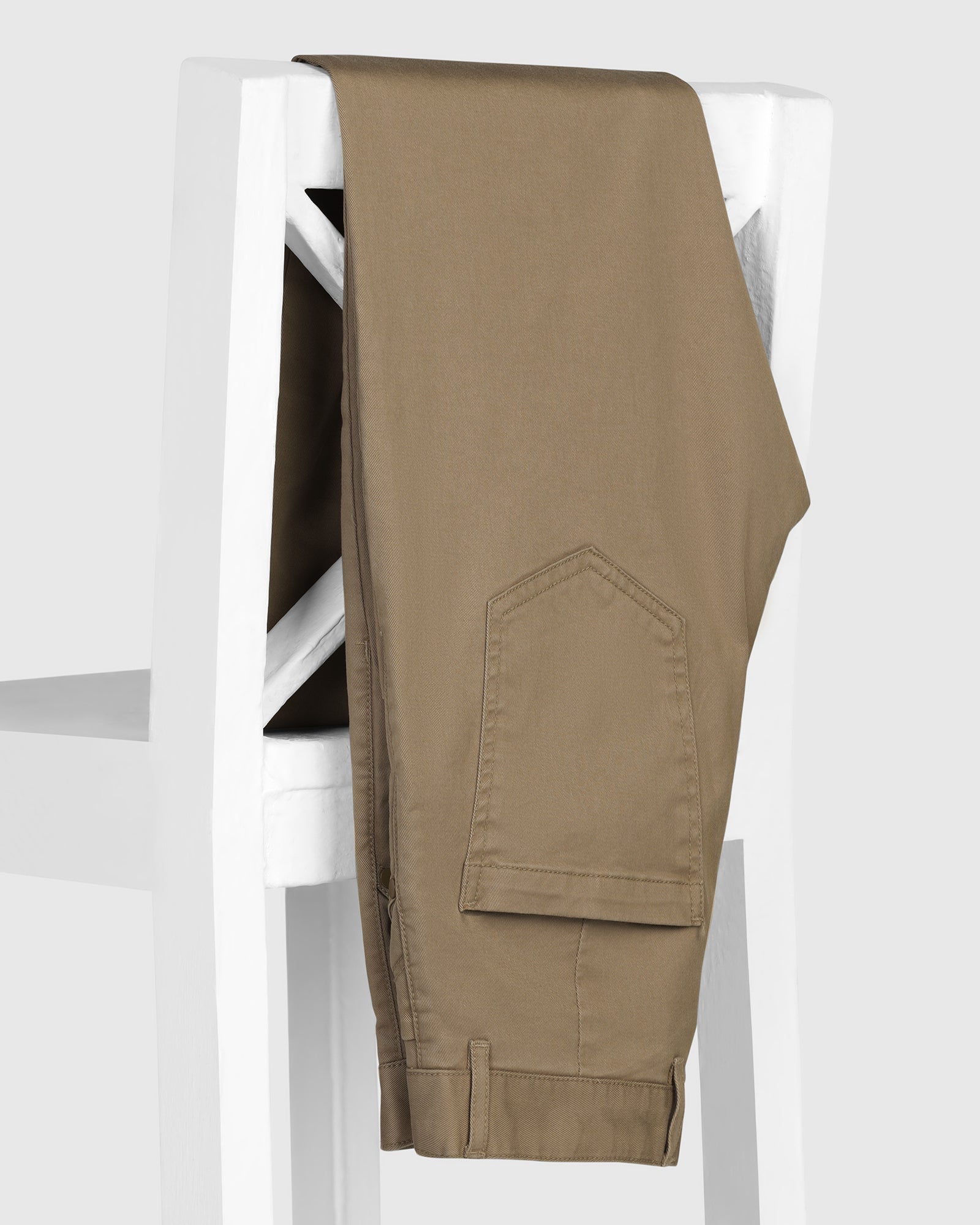 Slim Comfort B-95 Casual Khaki Solid Khakis - Silvet