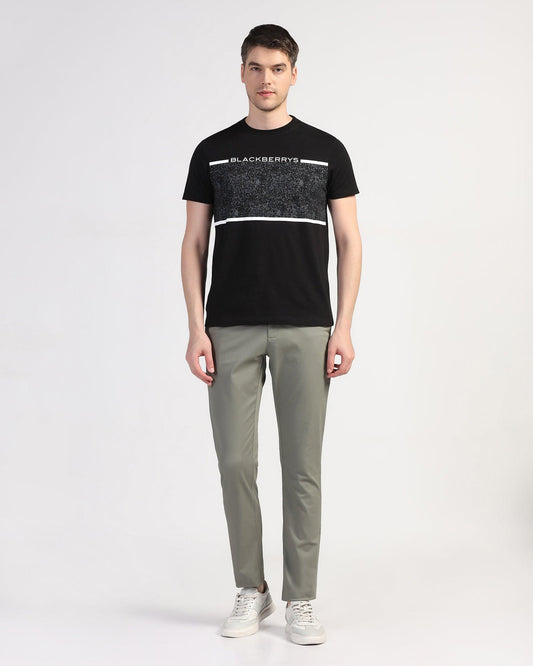 Slim Comfort B-95 Casual Olive Solid Khakis - Lab