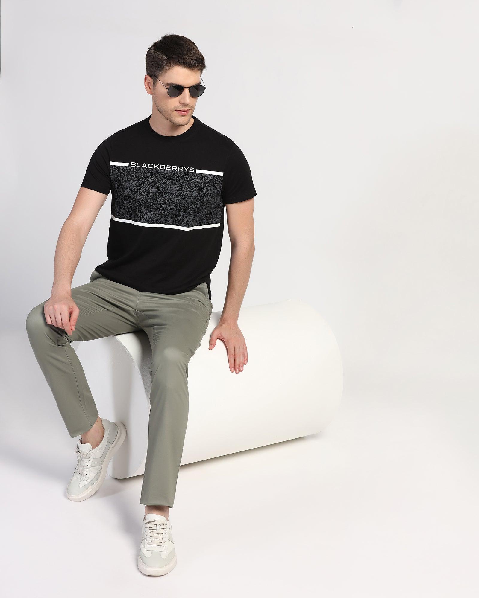 Slim Comfort B-95 Casual Olive Solid Khaki - Lab - Blackberrys