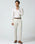 Slim Comfort B-95 Formal Beige Textured Trouser - Veneta