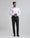 Slim Comfort B-95 Formal Black Solid Trouser - Himalayan