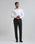 Slim Comfort B-95 Formal Black Solid Trouser - Himalayan