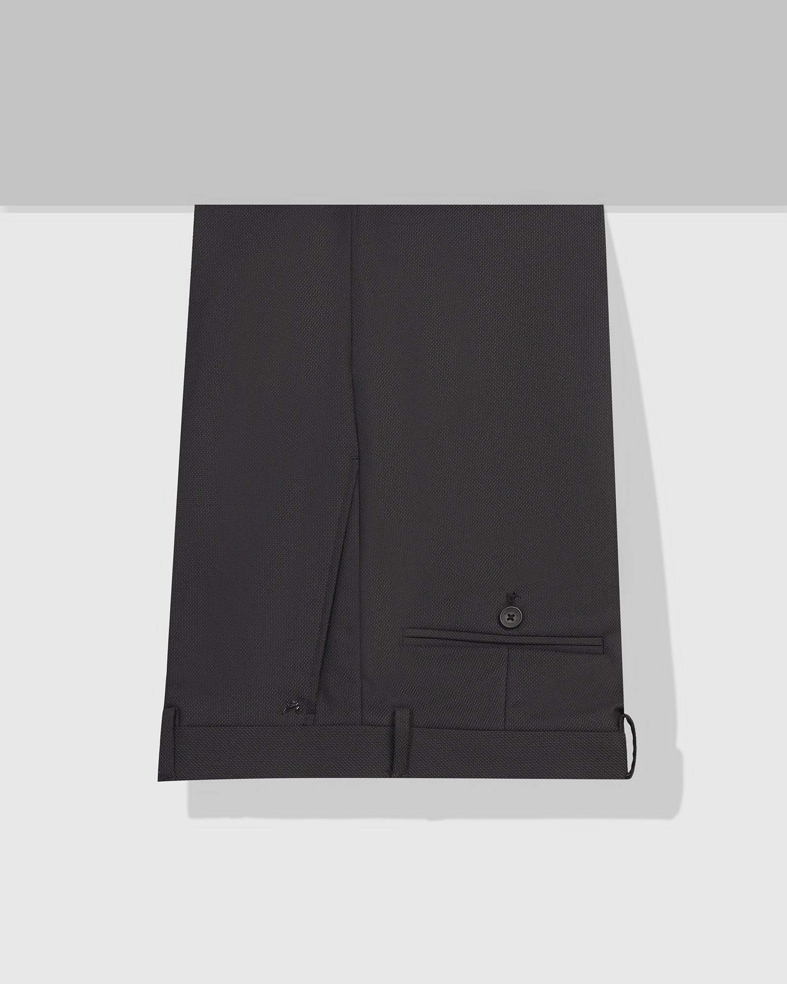 Slim Comfort B-95 Formal Black Textured Trouser - Coach