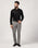Slim Comfort B-95 Formal Grey Textured Trouser - Misco