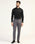 Slim Comfort B-95 Formal Grey Textured Trouser - Zeta