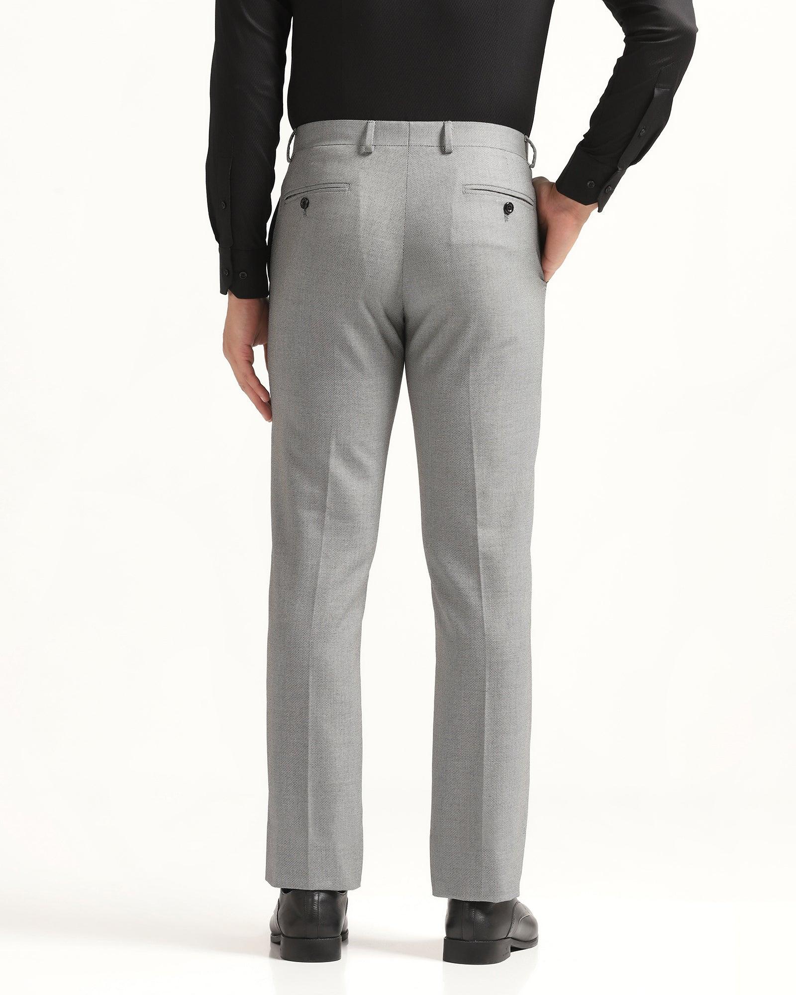 Men's Cool Grey Texture Slim Fit Trouser | Ben Sherman