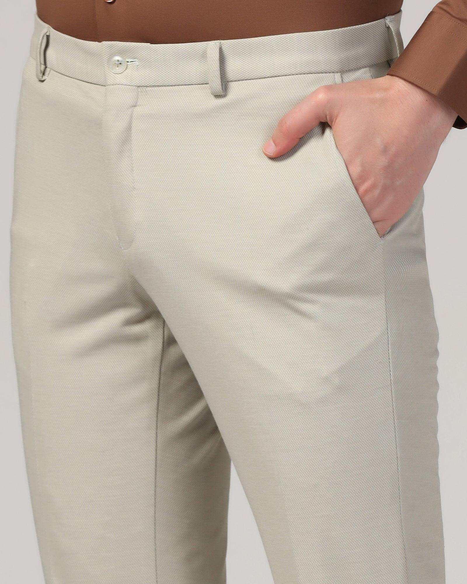 Slim Comfort B-95 Formal Mint Textured Trouser - Pulse