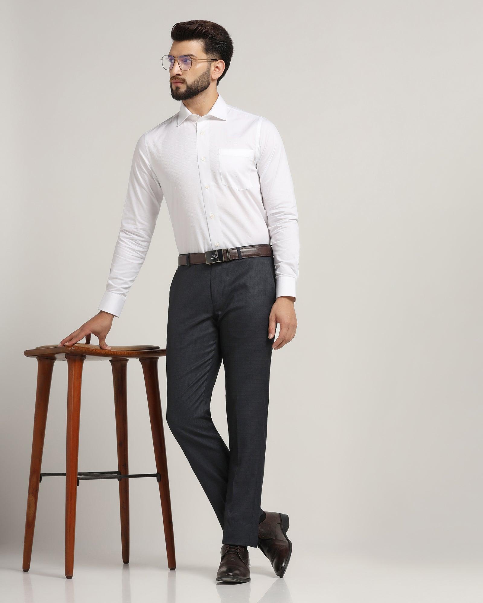 CODE Men Checked Slim Tapered Fit Formal Trousers | Lifestyle Stores |  Channi Rama | Jammu