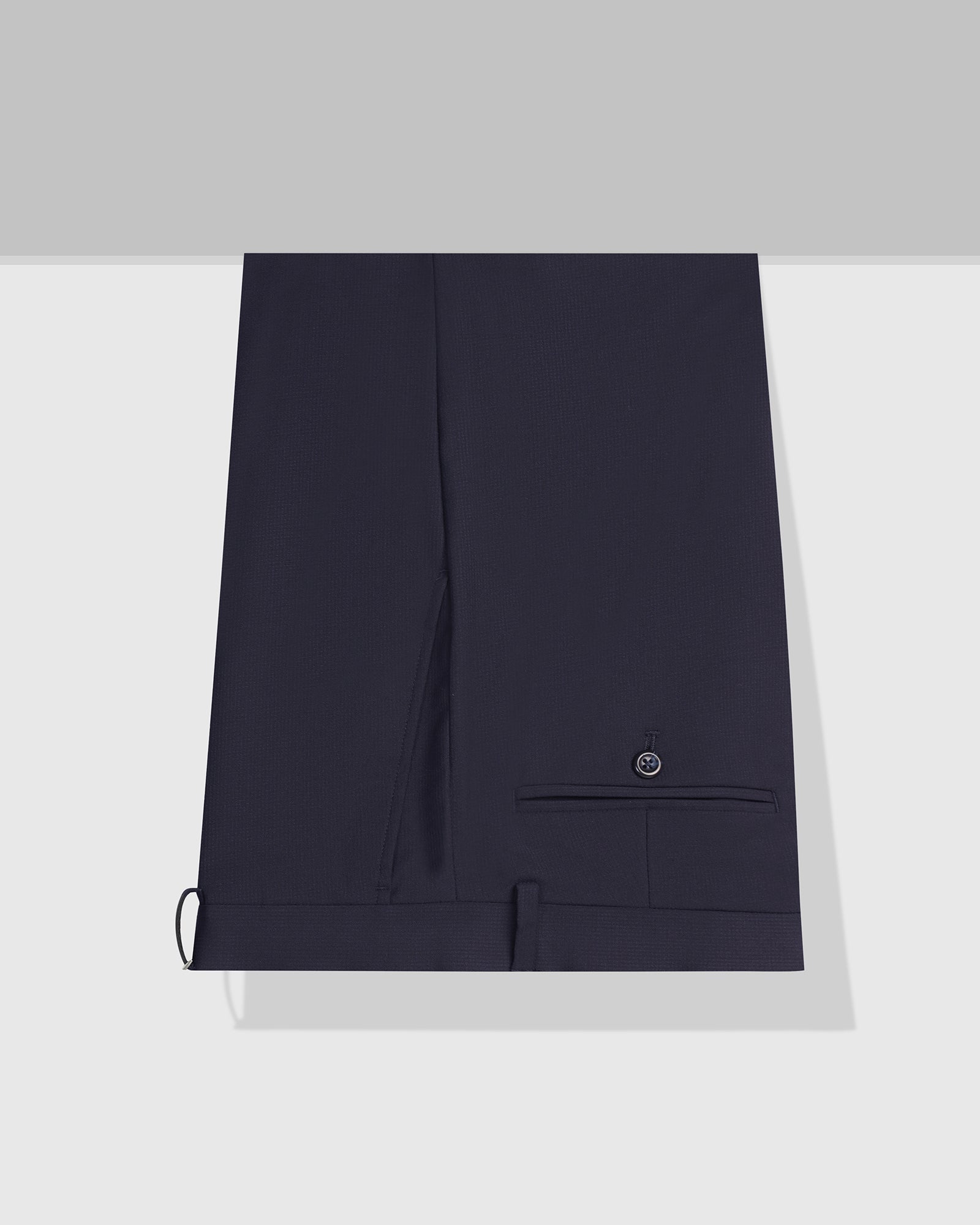 Slim Comfort B-95 Formal Navy Textured Trouser - July