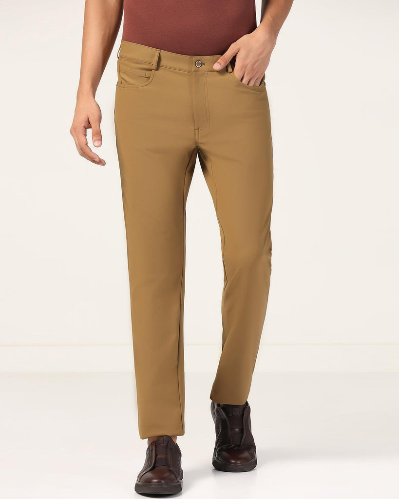 TechPro Slim Comfort Casual Khaki Solid Khakis - Gogg