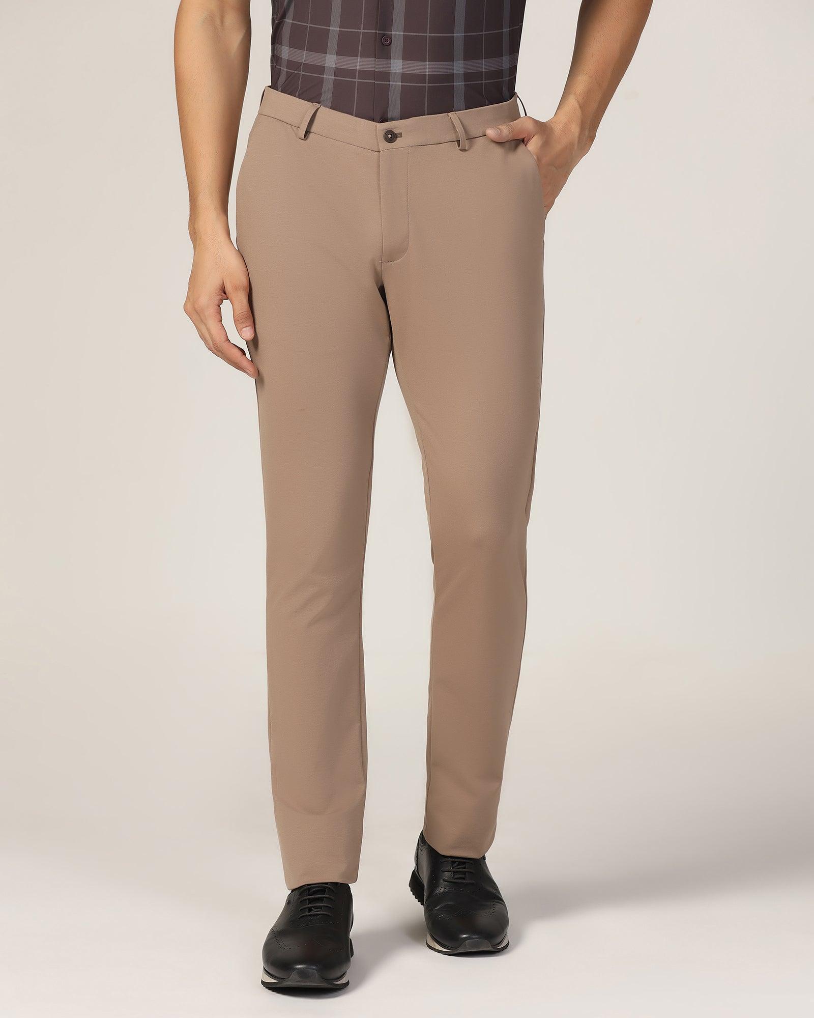 TechPro Slim Fit B-91 Casual Mouse Solid Khakis - Ziea