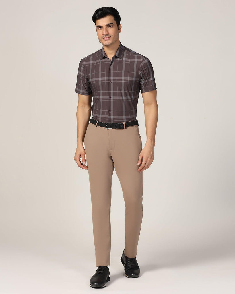 TechPro Slim Fit B-91 Casual Mouse Solid Khakis - Ziea