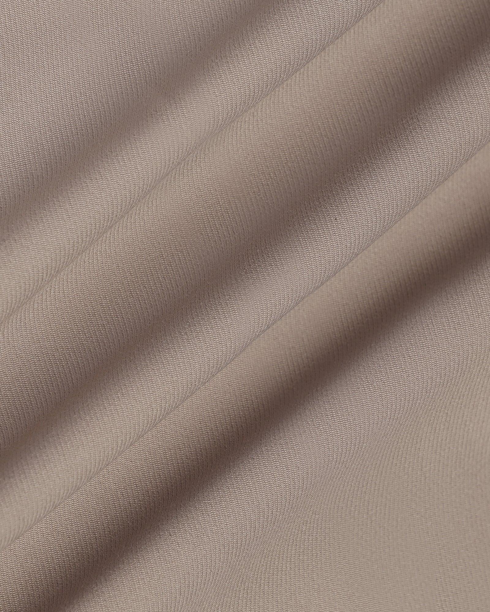 Slim Fit B-91 Formal Beige Solid Trouser - Hayabusa