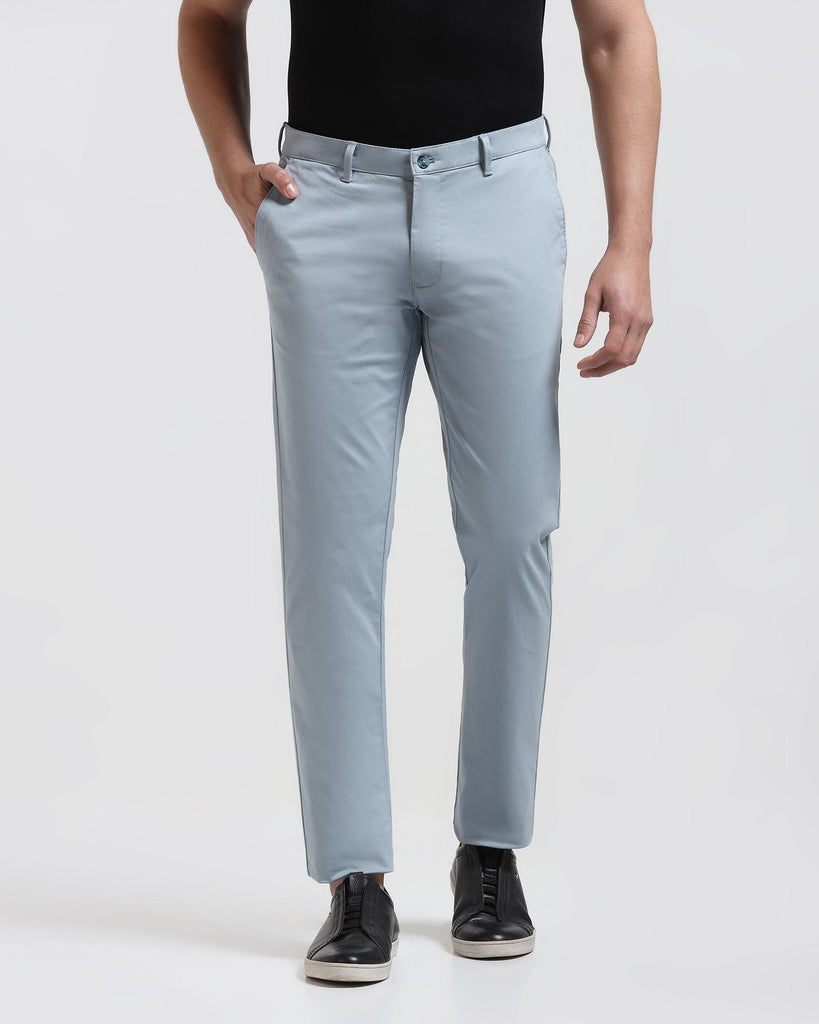 Slim Fit B-91 Casual Blue Solid Khakis - Cultron