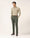 TechPro Slim Fit B-91 Casual Dark Olive Solid Khakis - Ziea