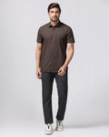 Slim Fit B-91 Casual Grey Printed Khakis - Bai