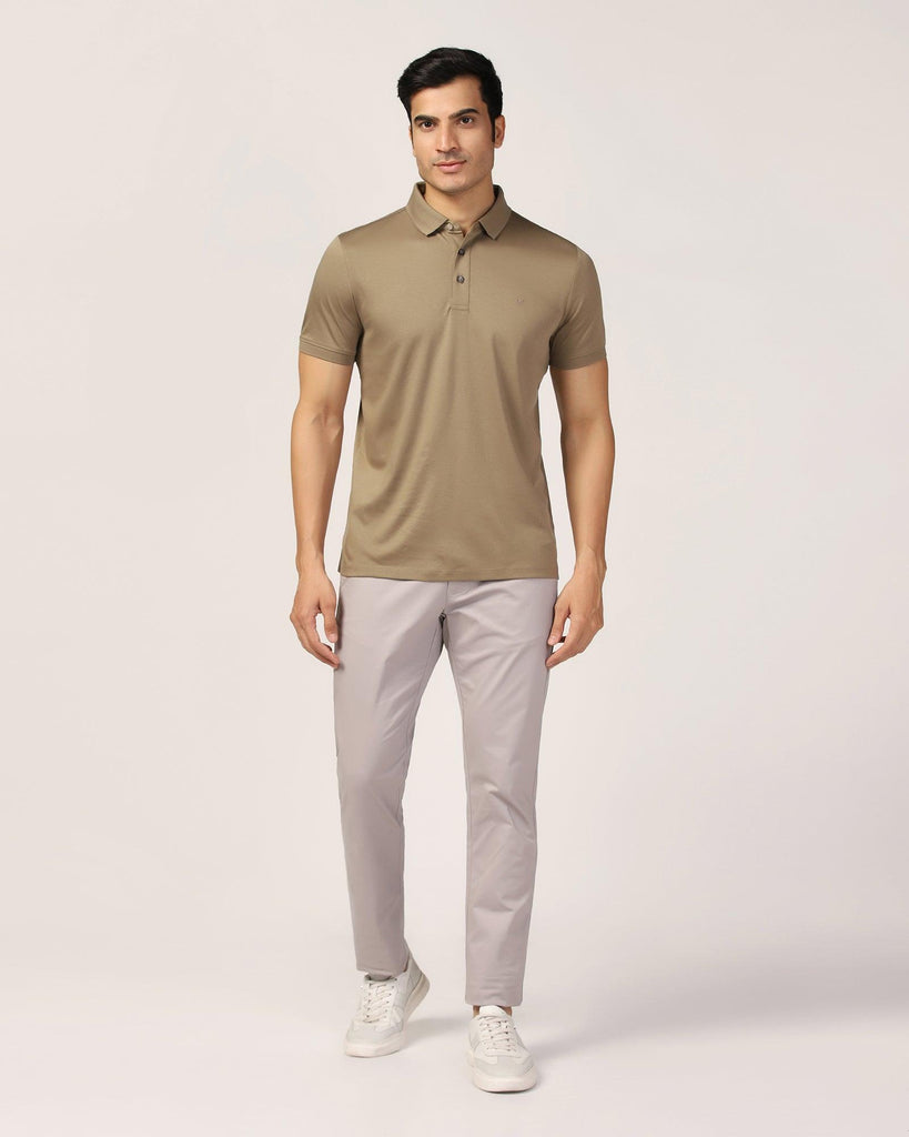 Slim Fit B-91 Casual Grey Solid Khakis - Cultron