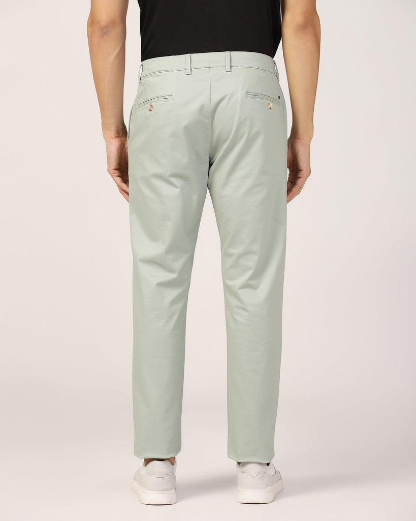 Slim Fit B-91 Casual Light Green Solid Khakis - Cultron