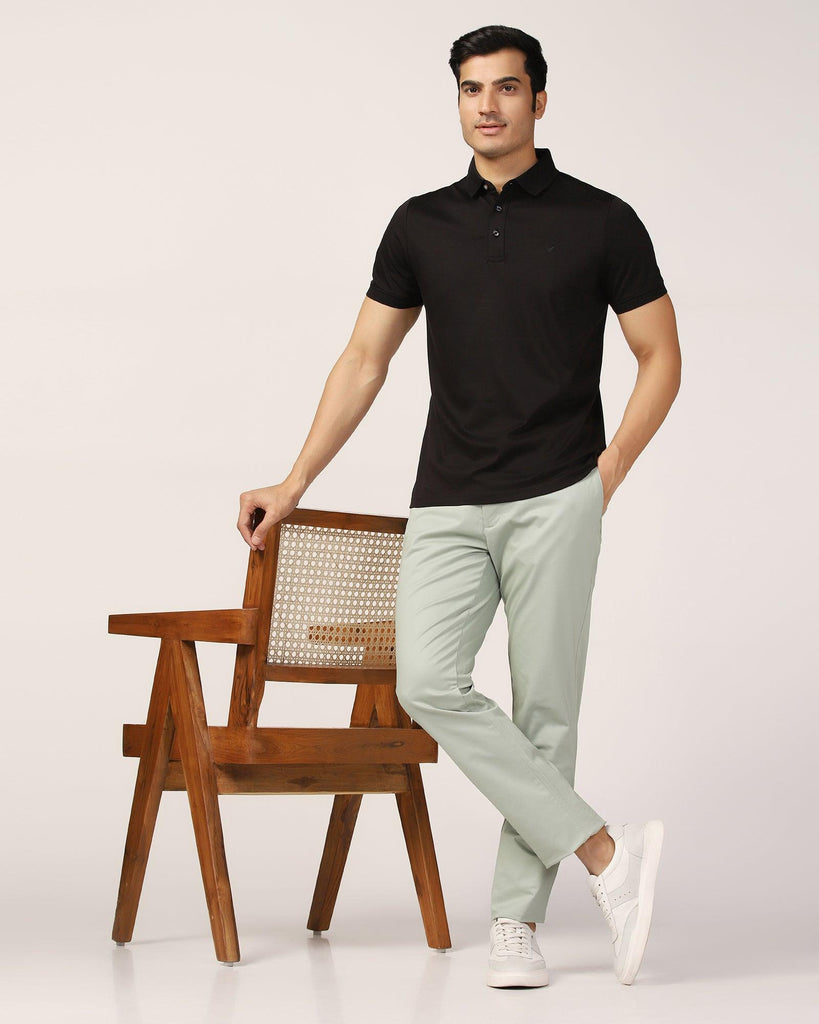 Slim Fit B-91 Casual Light Green Solid Khakis - Cultron