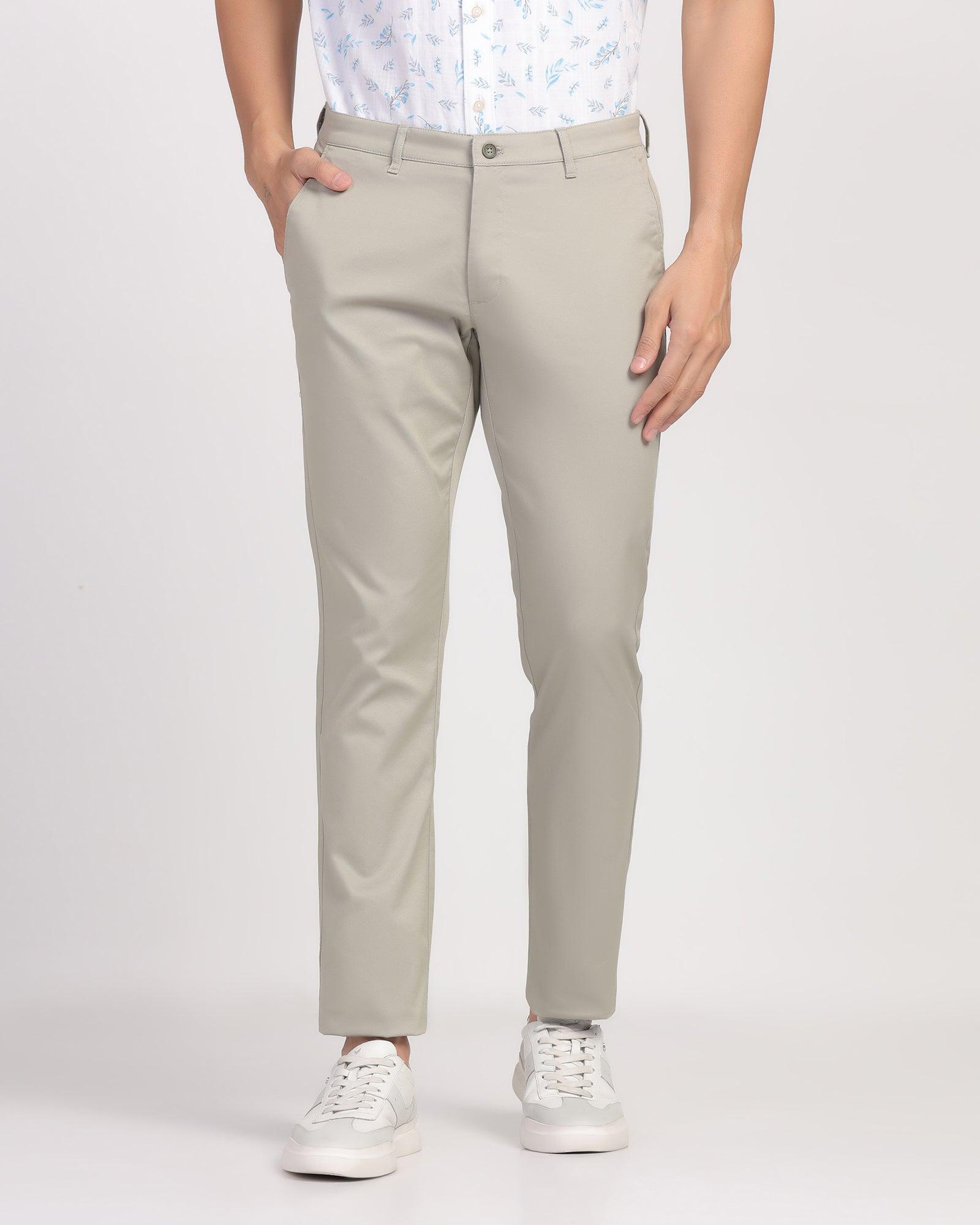 Temptech Slim Fit B-91 Casual Olive Solid Khakis - Henry - Blackberrys