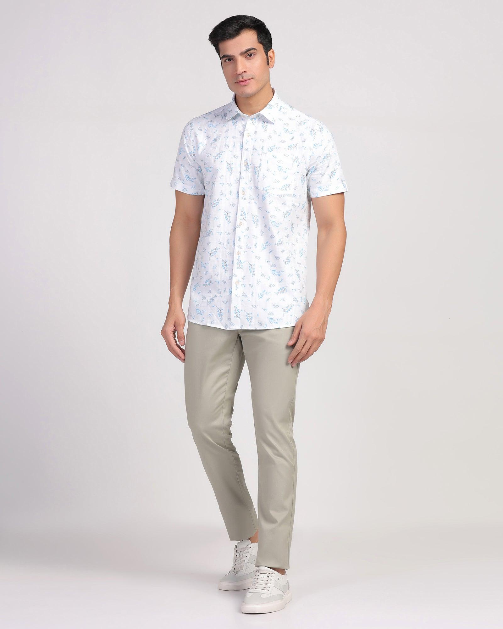 Temptech Slim Fit B-91 Casual Olive Solid Khakis - Henry - Blackberrys