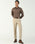 Slim Fit B-91 Formal Beige Solid Trouser - Kenneth