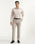Slim Fit B-91 Formal Beige Textured Trouser - Tumi