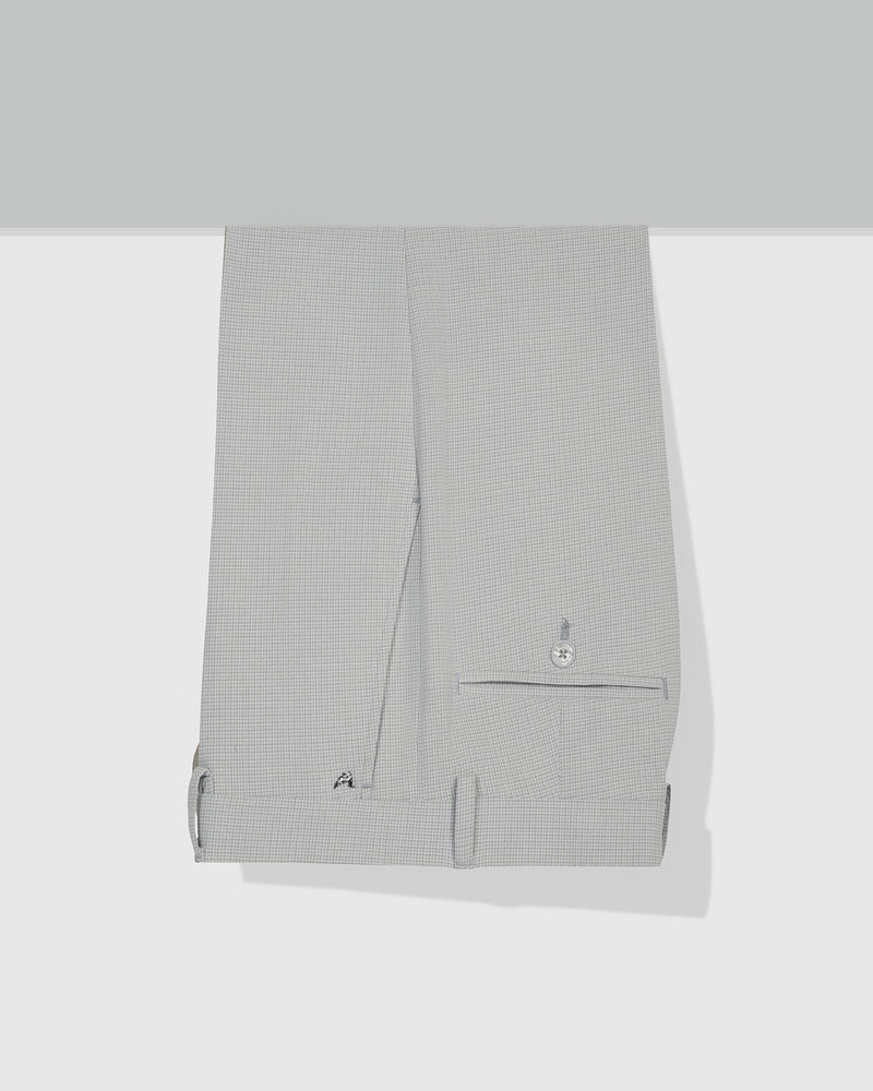 Buy Slim Fit B-91 Formal Olive Textured Trouser Online
