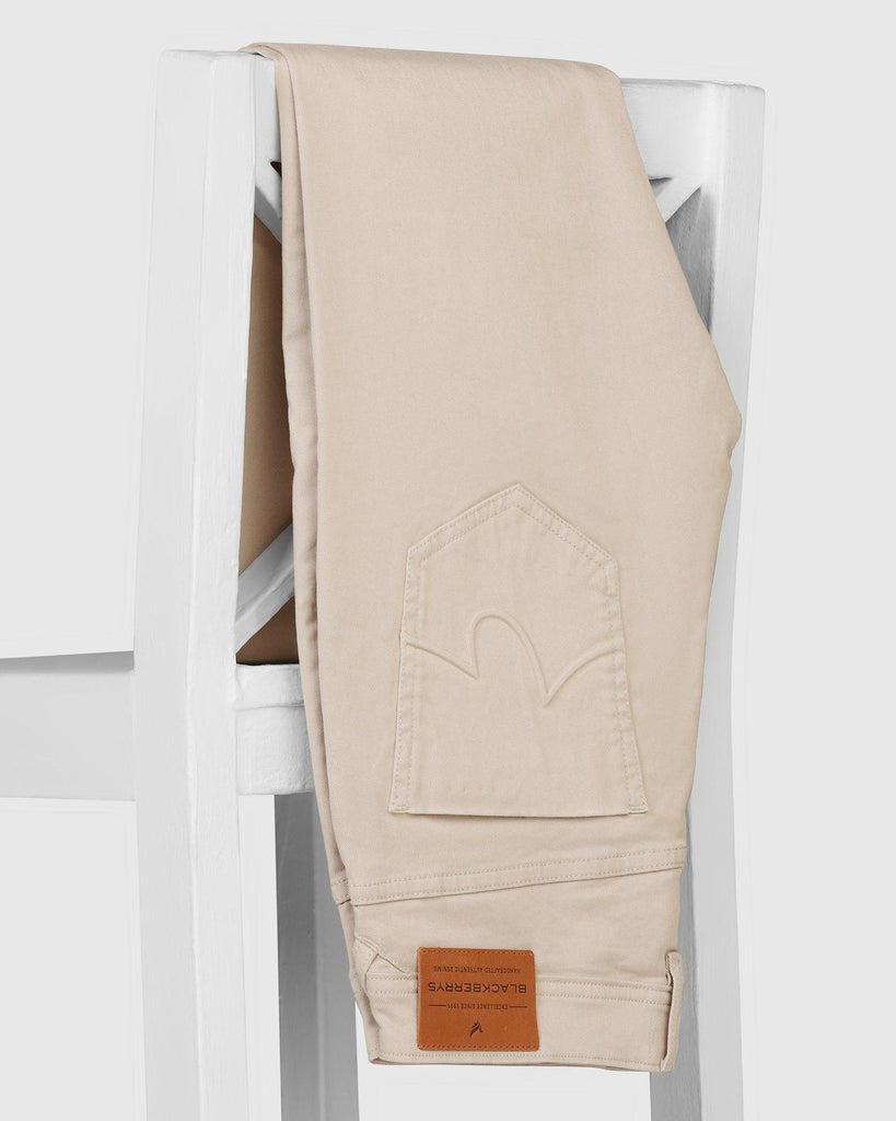 Slim Yonk Fit Beige Jeans - Rene