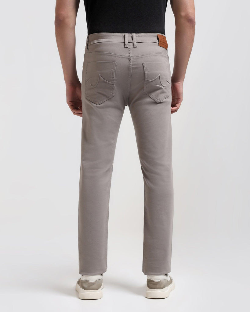 Slim Yonk Fit Grey Textured Jeans - Rene