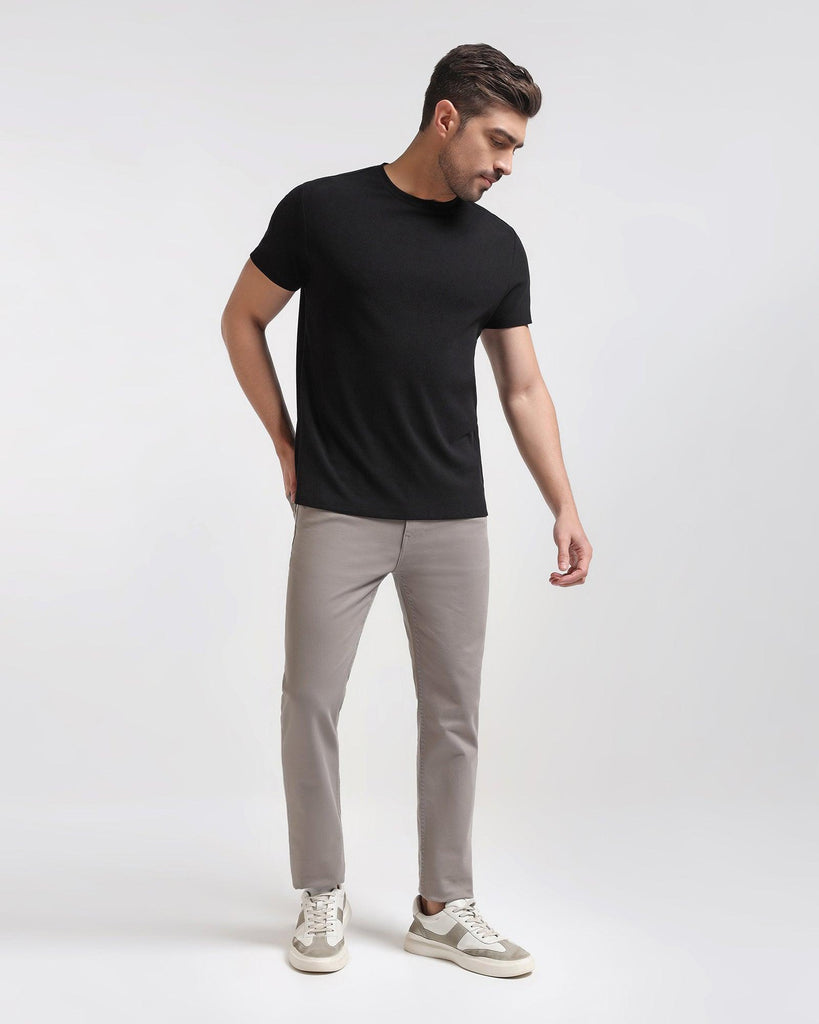 Slim Yonk Fit Grey Textured Jeans - Rene