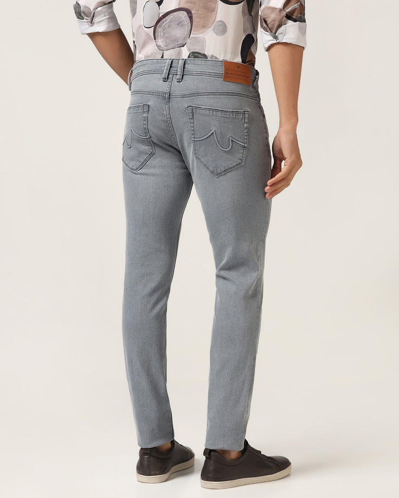 Slim Yonk Fit Grey Textured Jeans - Titus