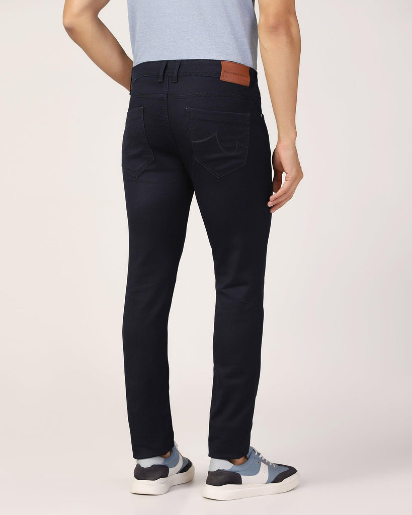 Slim Yonk Fit Indigo Blue Textured Jeans - Andre