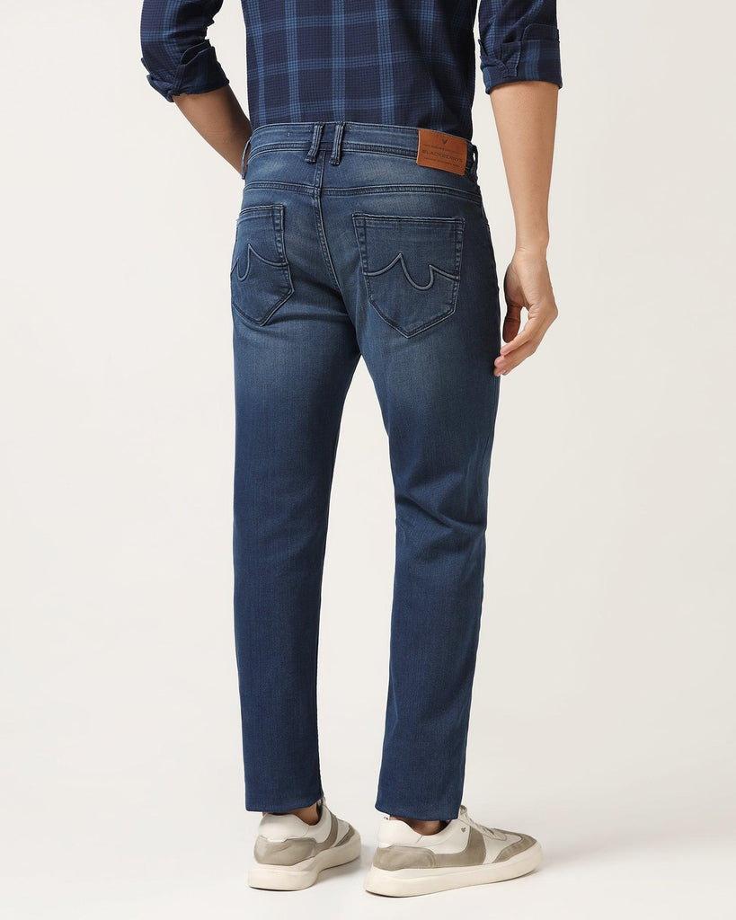 Slim Yonk Fit Indigo Blue Textured Jeans - Holt