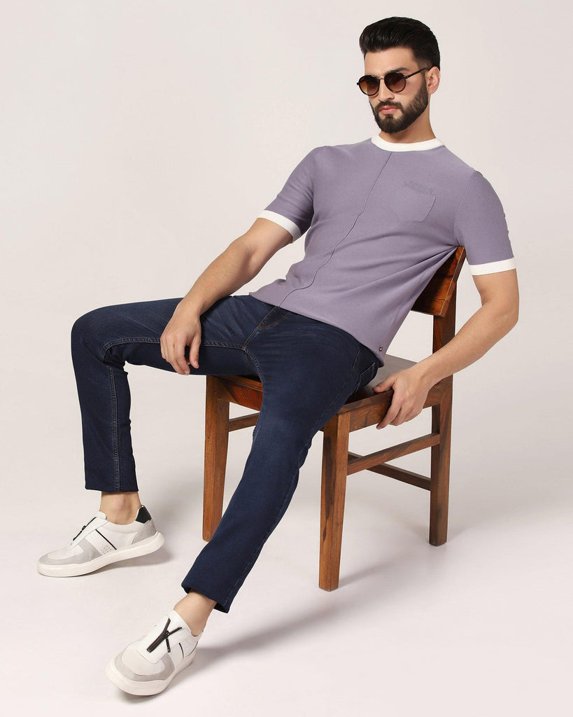 Slim Yonk Fit Indigo Textured Jeans - Hank