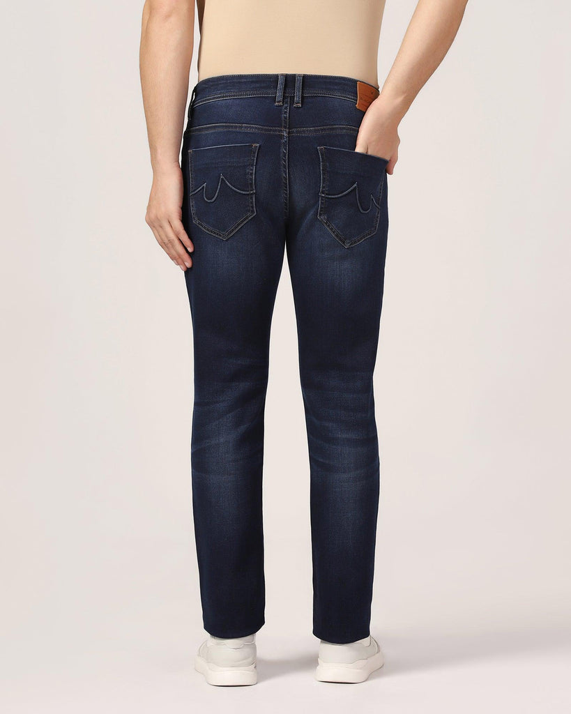 Slim Yonk Fit Indigo Textured Jeans - Miguel