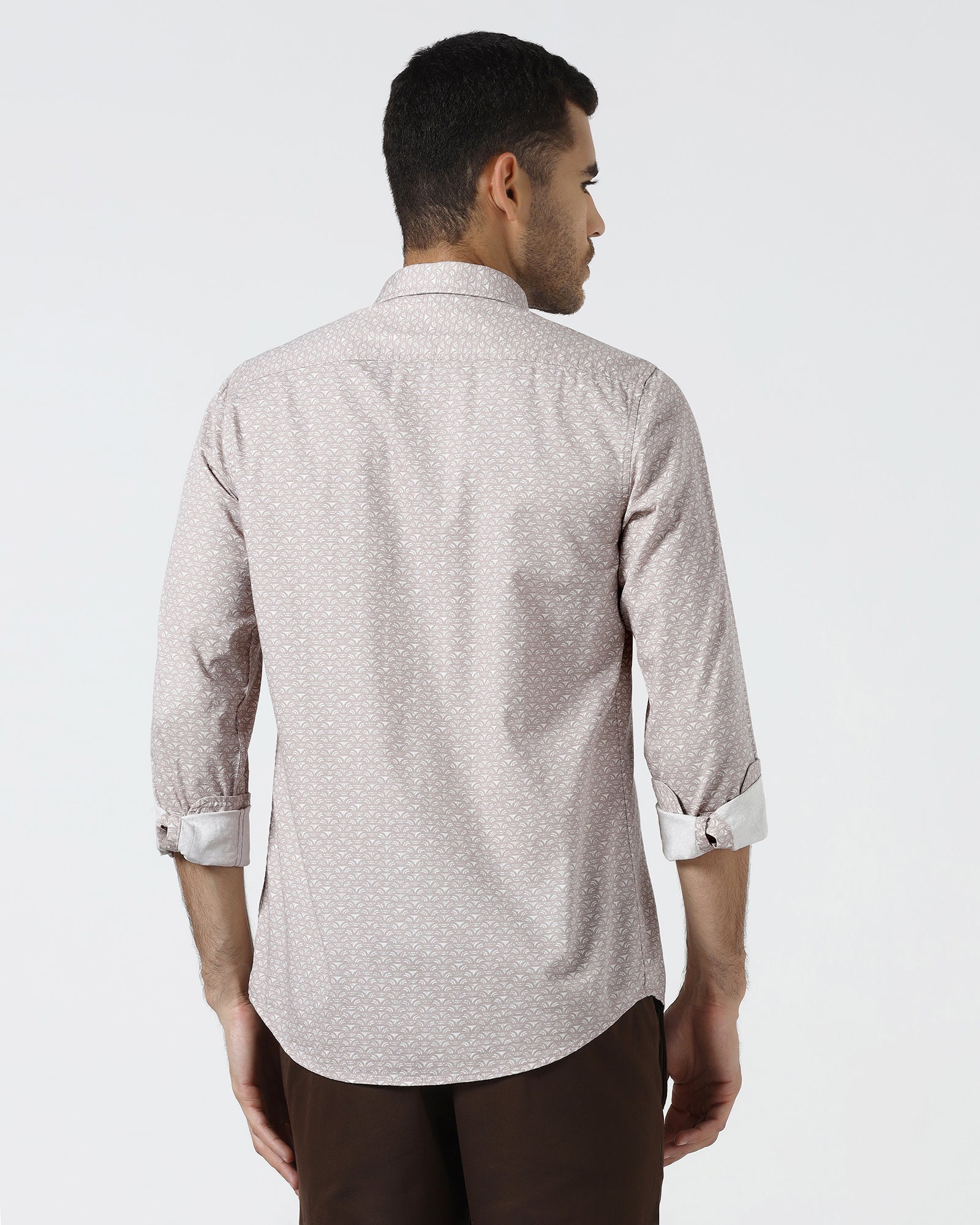 Smoky Pink Printed Shirt - Marcel