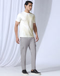 Sneaker Fit Casual Grey Solid Khakis - Lite