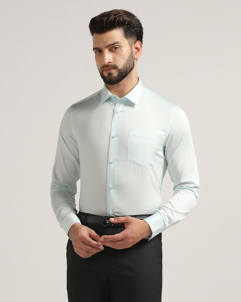 Must Haves Formal Aqua Solid Shirt - Sailor