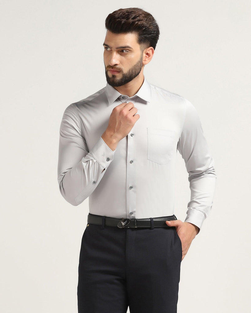 Must Haves Formal Grey Solid Shirt - Sailor