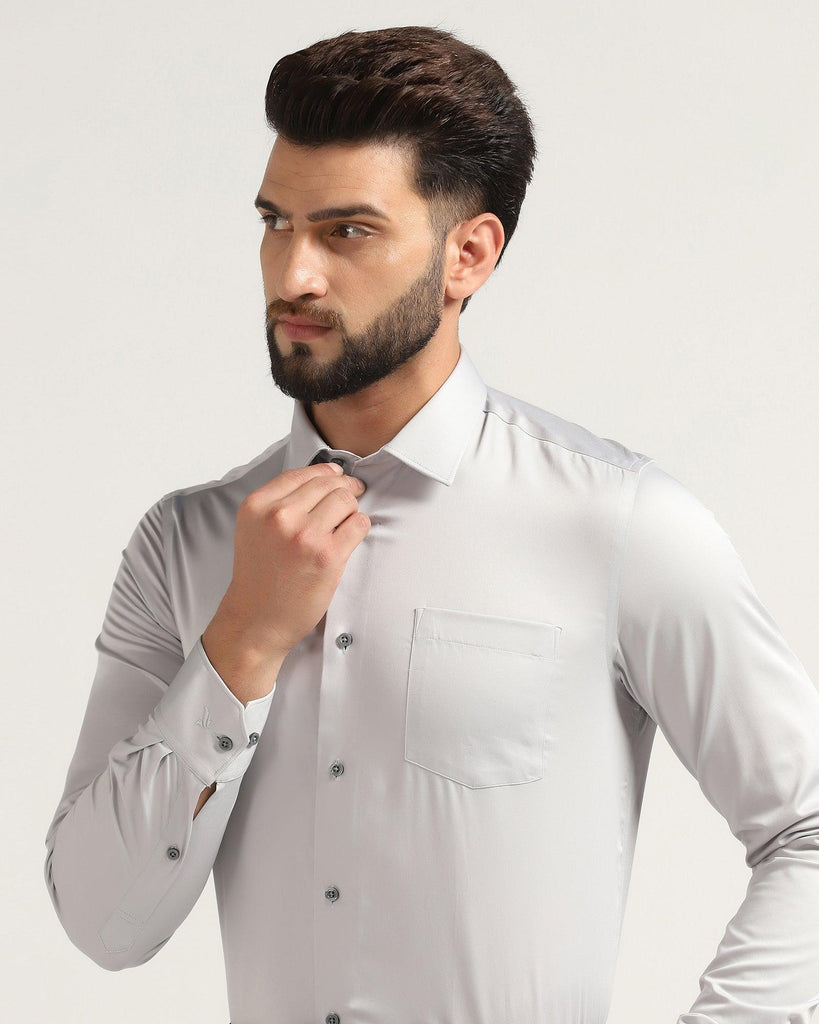 Must Haves Formal Grey Solid Shirt - Sailor