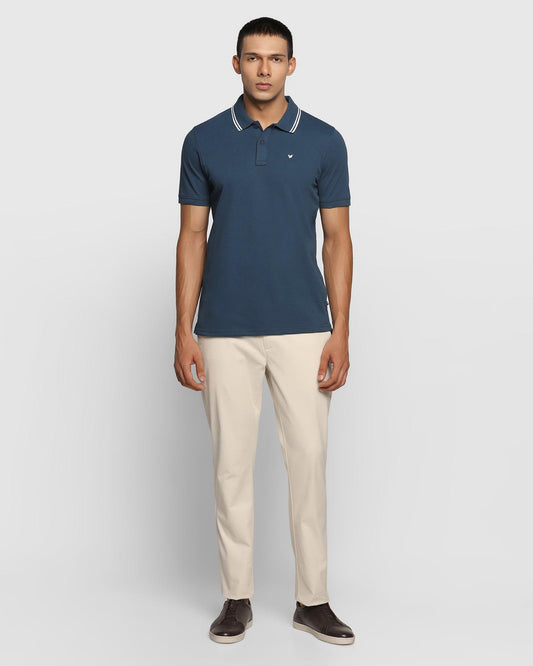 Slim Comfort B-95 Casual Beige Solid Khakis - Lab