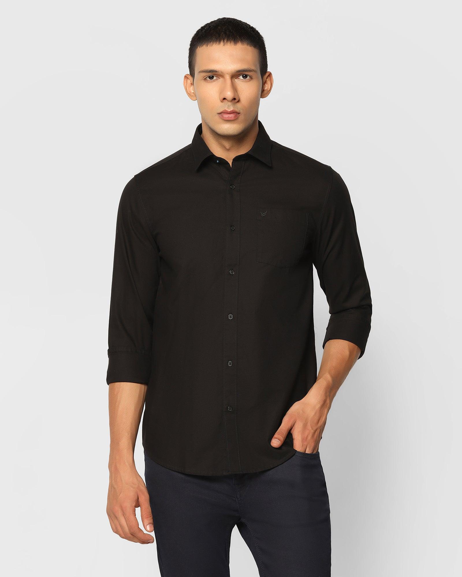 Casual Shirt In Black (Lure) - Blackberrys