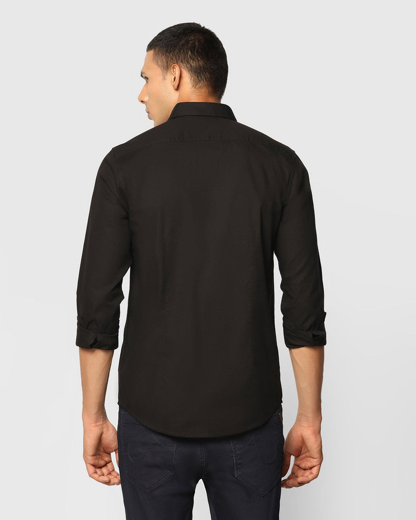 Casual Black Solid Shirt - Lure