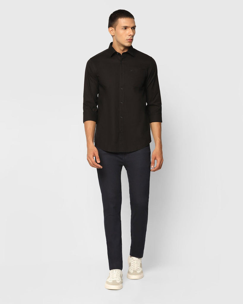 Casual Black Solid Shirt - Lure