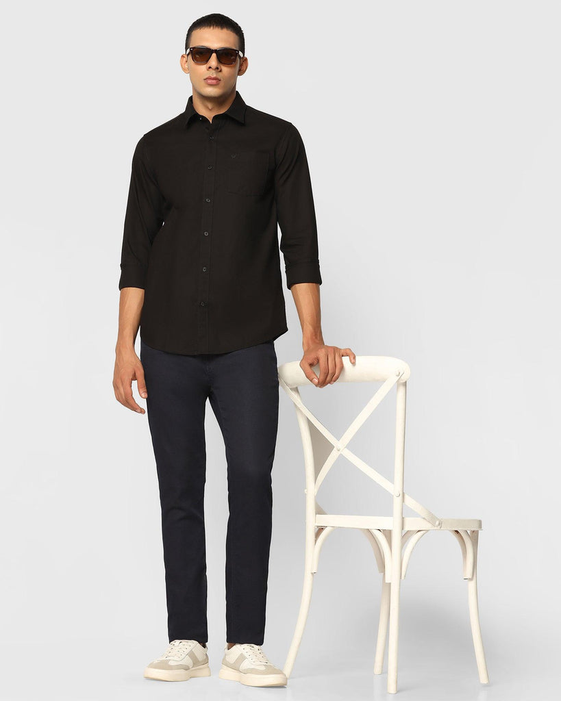 Casual Black Solid Shirt - Lure